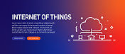 物联网图标横幅设计 物联网图标横幅设计