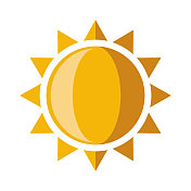 太阳图标上透明的背景