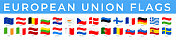 旗帜-欧盟-矢量矩形波平图标
