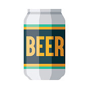 啤酒罐图标上的透明背景