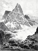 Cimon della Pala,白云岩 Cimon della Pala,白云岩