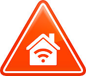 Wi-fi连接房屋图标 Wi-fi连接房屋图标