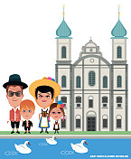 耶稣会教堂和瑞士家庭