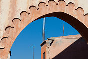 马拉喀什麦地那的拱门和大门