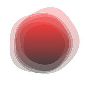 不均匀立体堆叠多个圆角圆点，透明