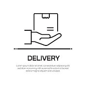 交付矢量线图标-简单的细线图标,优质的设计元素 交付矢量线图标-简单的细线图标,优质的设计元素
