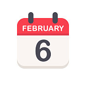2月6日-日历图标