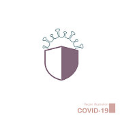 COVID-19图标设计。