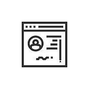 电子签名线路图标