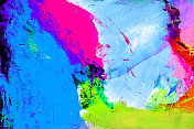 抽象色彩丰富的丙烯酸背景画，色彩大胆