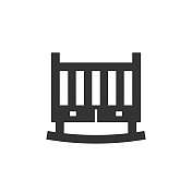 婴儿床的图标 婴儿床的图标