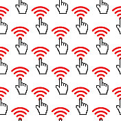 手指推动无线符号无缝模式