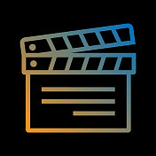 拍板线图标,轮廓向量符号 拍板线图标,轮廓向量符号