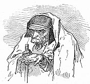 老妇人乞讨 老妇人乞讨