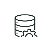 数据库管理线图标 数据库管理线图标