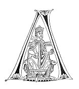 名字首字母为国王画像，出自兹维法尔滕修道院的弗拉维乌斯・约瑟夫