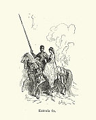 中世纪骑士护送公主，中世纪传奇