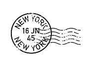 古邮戳邮票图标