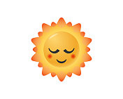阳光可爱的表情符号