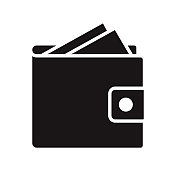 钱包字形图标 钱包字形图标