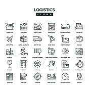 物流线图标集 物流线图标集