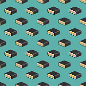 火腿芝士饭团日式三明治图案 火腿芝士饭团日式三明治图案