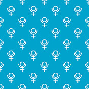 冥王星行星符号图案