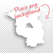 勃兰登堡地图设计-空白背景