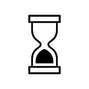 沙漏图标-矢量股票插图