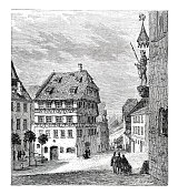 1864年，德国巴伐利亚纽伦堡Albrecht Durer的出生地