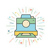 宝丽来相机线图标 宝丽来相机线图标