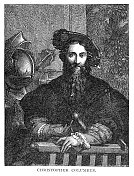 1892年哥伦布肖像版画 1892年哥伦布肖像版画