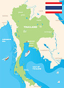 泰国的地图