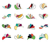 五彩缤纷的花卉图案系列