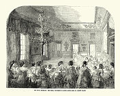 维多利亚公主，婚礼队伍在安妮女王的房间，圣詹姆斯宫