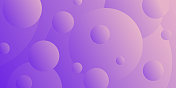 抽象几何背景与紫色梯度圆