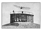 奥托・利连塔尔1893年在德国首次驾驶飞行器飞行