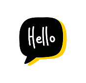 语音气泡短语,嗨,你好,你好,嗨矢量插图 语音气泡短语,嗨,你好,你好,嗨矢量插图