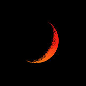 月亮,新月