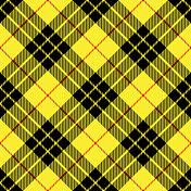 黄黑菱形格子苏格兰格子纺织图案