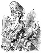 《爱丽丝与动物》――《爱丽丝梦游仙境》1897年