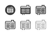 汽车散热器图标-多系列