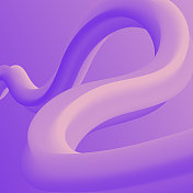 紫色渐变背景上的流体抽象设计