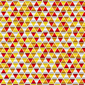 半随机三角形图案，红-银-黄-金颜色