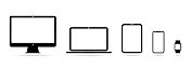智能手机、平板电脑、笔记本电脑、智能手表等设备图标