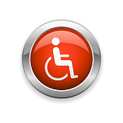 残疾人残疾人光泽图标