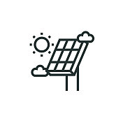 太阳能线路图标