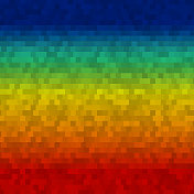 彩虹色的方块图案
