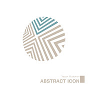 矢量绘制抽象图标。