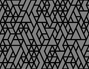 无缝灰色网格几何图案